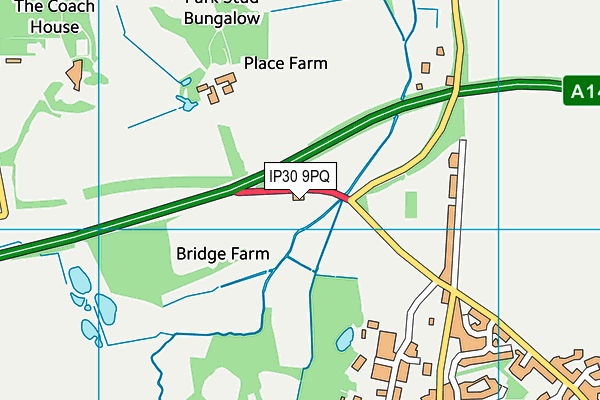 IP30 9PQ map - OS VectorMap District (Ordnance Survey) IP30 9PQ map - OS VectorMap District (Ordnance Survey)