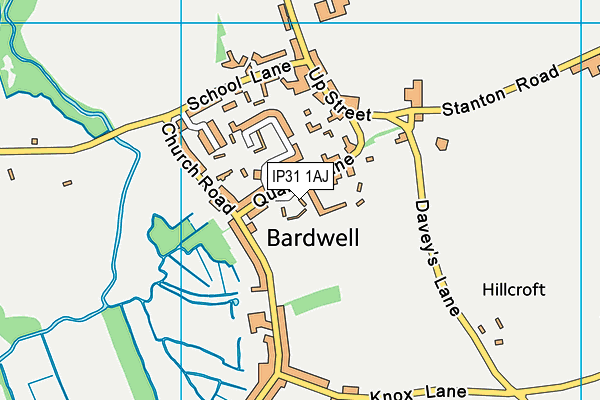 IP31 1AJ map - OS VectorMap District (Ordnance Survey) IP31 1AJ map - OS VectorMap District (Ordnance Survey)