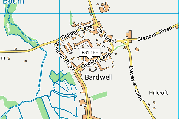IP31 1BH map - OS VectorMap District (Ordnance Survey) IP31 1BH map - OS VectorMap District (Ordnance Survey)