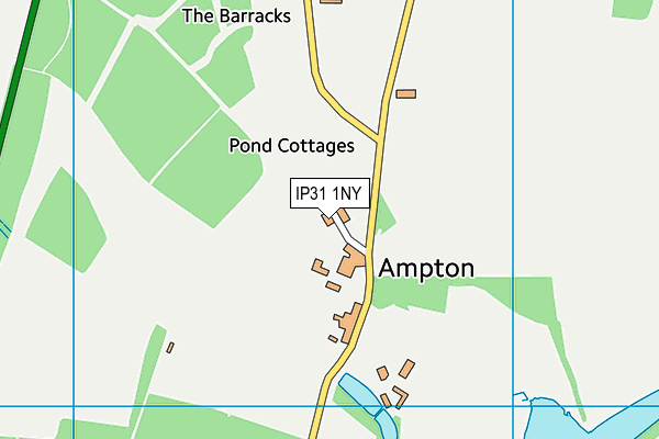 IP31 1NY map - OS VectorMap District (Ordnance Survey) IP31 1NY map - OS VectorMap District (Ordnance Survey)