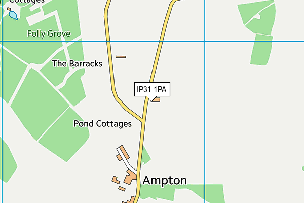 IP31 1PA map - OS VectorMap District (Ordnance Survey) IP31 1PA map - OS VectorMap District (Ordnance Survey)