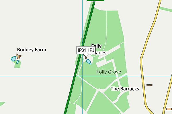 IP31 1PJ map - OS VectorMap District (Ordnance Survey) IP31 1PJ map - OS VectorMap District (Ordnance Survey)