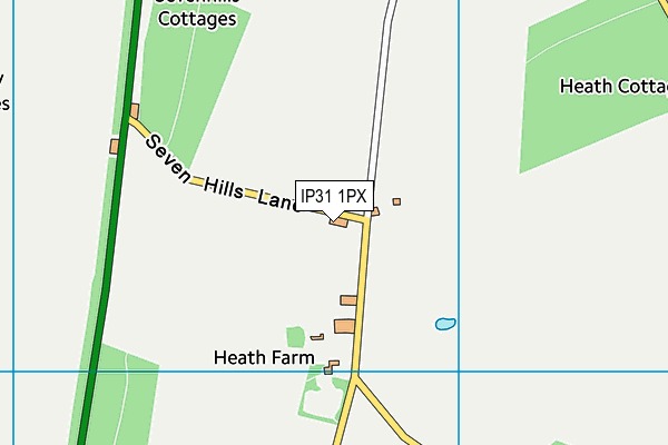IP31 1PX map - OS VectorMap District (Ordnance Survey) IP31 1PX map - OS VectorMap District (Ordnance Survey)