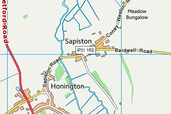 IP31 1RS map - OS VectorMap District (Ordnance Survey) IP31 1RS map - OS VectorMap District (Ordnance Survey)