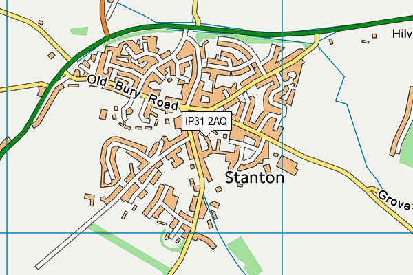 IP31 2AQ map - OS VectorMap District (Ordnance Survey) IP31 2AQ map - OS VectorMap District (Ordnance Survey)