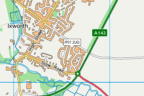 IP31 2UQ map - OS VectorMap District (Ordnance Survey) IP31 2UQ map - OS VectorMap District (Ordnance Survey)