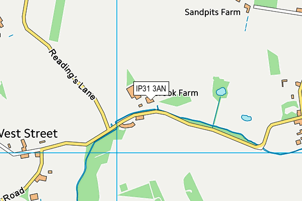 IP31 3AN map - OS VectorMap District (Ordnance Survey) IP31 3AN map - OS VectorMap District (Ordnance Survey)