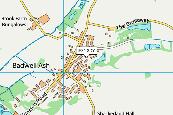 IP31 3DY map - OS VectorMap District (Ordnance Survey) IP31 3DY map - OS VectorMap District (Ordnance Survey)