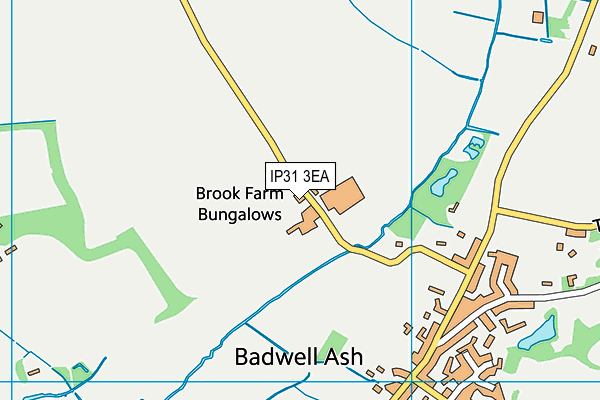 IP31 3EA map - OS VectorMap District (Ordnance Survey) IP31 3EA map - OS VectorMap District (Ordnance Survey)