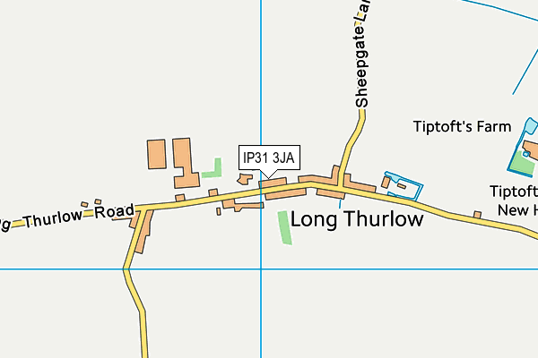 IP31 3JA map - OS VectorMap District (Ordnance Survey) IP31 3JA map - OS VectorMap District (Ordnance Survey)
