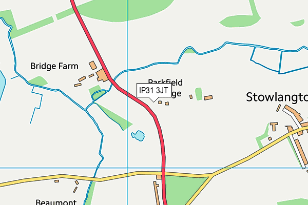 IP31 3JT map - OS VectorMap District (Ordnance Survey) IP31 3JT map - OS VectorMap District (Ordnance Survey)
