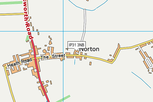 IP31 3NB map - OS VectorMap District (Ordnance Survey) IP31 3NB map - OS VectorMap District (Ordnance Survey)