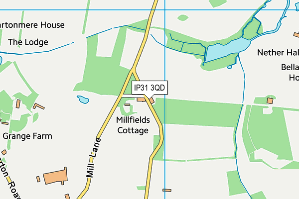 IP31 3QD map - OS VectorMap District (Ordnance Survey) IP31 3QD map - OS VectorMap District (Ordnance Survey)