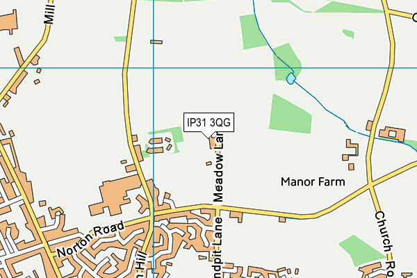 IP31 3QG map - OS VectorMap District (Ordnance Survey) IP31 3QG map - OS VectorMap District (Ordnance Survey)