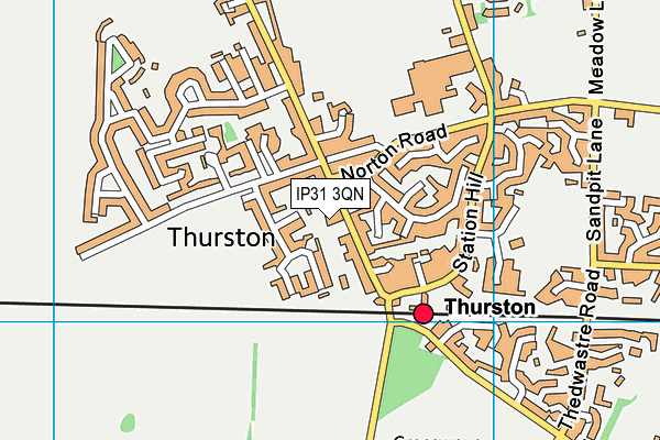 IP31 3QN map - OS VectorMap District (Ordnance Survey) IP31 3QN map - OS VectorMap District (Ordnance Survey)