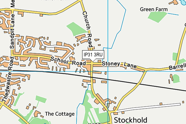 IP31 3RU map - OS VectorMap District (Ordnance Survey) IP31 3RU map - OS VectorMap District (Ordnance Survey)