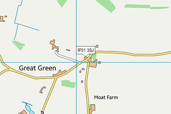 IP31 3SJ map - OS VectorMap District (Ordnance Survey) IP31 3SJ map - OS VectorMap District (Ordnance Survey)