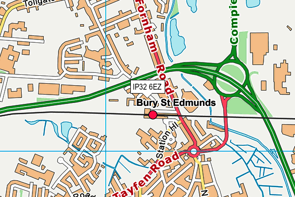 IP32 6EZ map - OS VectorMap District (Ordnance Survey) IP32 6EZ map - OS VectorMap District (Ordnance Survey)