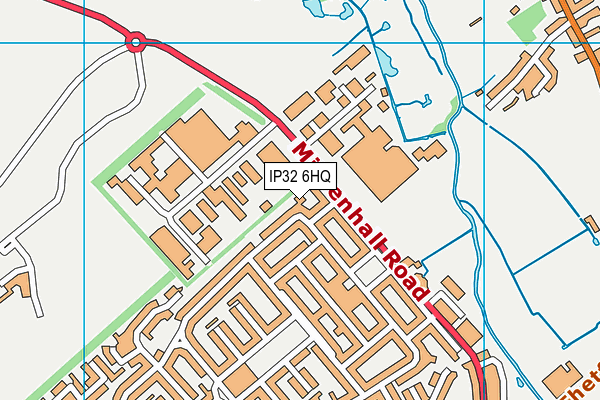 IP32 6HQ map - OS VectorMap District (Ordnance Survey) IP32 6HQ map - OS VectorMap District (Ordnance Survey)