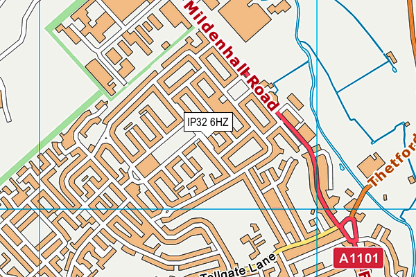 IP32 6HZ map - OS VectorMap District (Ordnance Survey) IP32 6HZ map - OS VectorMap District (Ordnance Survey)