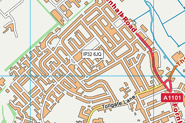 IP32 6JQ map - OS VectorMap District (Ordnance Survey) IP32 6JQ map - OS VectorMap District (Ordnance Survey)