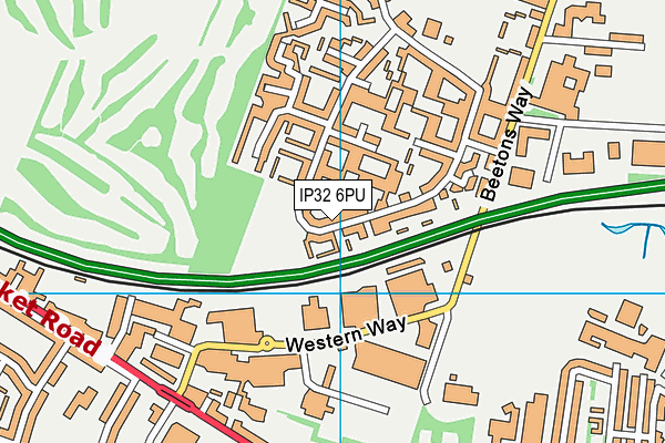 IP32 6PU map - OS VectorMap District (Ordnance Survey) IP32 6PU map - OS VectorMap District (Ordnance Survey)