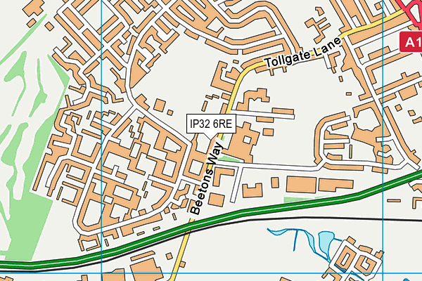 IP32 6RE map - OS VectorMap District (Ordnance Survey) IP32 6RE map - OS VectorMap District (Ordnance Survey)