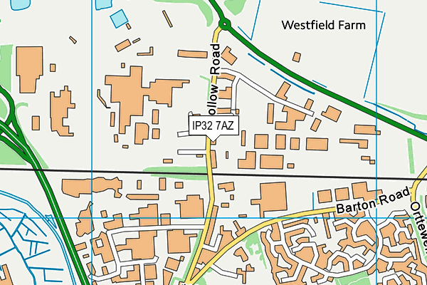 IP32 7AZ map - OS VectorMap District (Ordnance Survey) IP32 7AZ map - OS VectorMap District (Ordnance Survey)