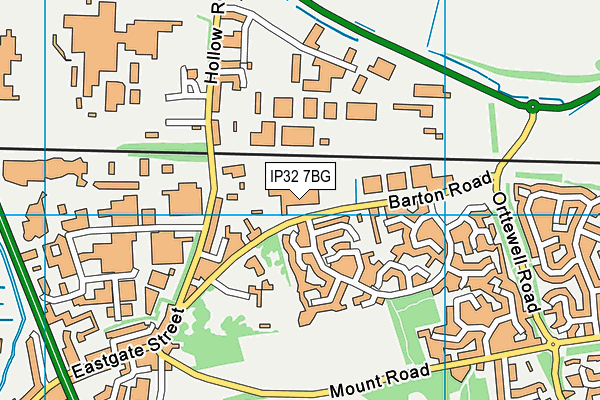 IP32 7BG map - OS VectorMap District (Ordnance Survey) IP32 7BG map - OS VectorMap District (Ordnance Survey)