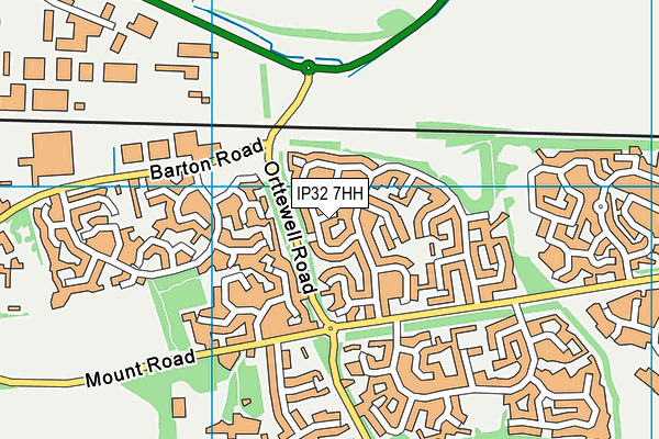 IP32 7HH map - OS VectorMap District (Ordnance Survey) IP32 7HH map - OS VectorMap District (Ordnance Survey)