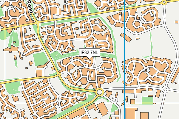 IP32 7NL map - OS VectorMap District (Ordnance Survey) IP32 7NL map - OS VectorMap District (Ordnance Survey)
