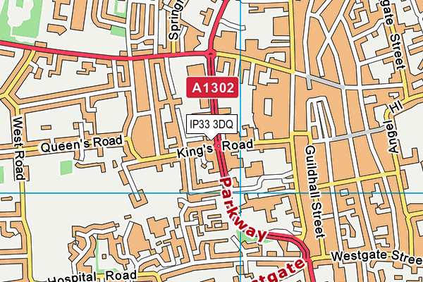IP33 3DQ map - OS VectorMap District (Ordnance Survey) IP33 3DQ map - OS VectorMap District (Ordnance Survey)
