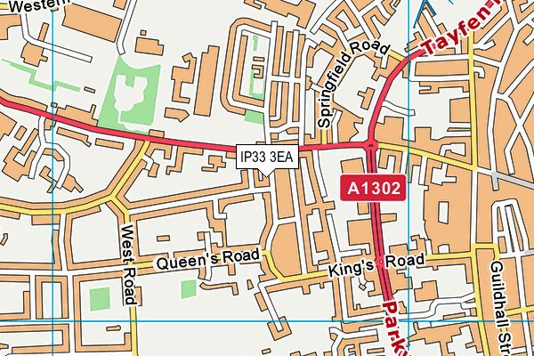 IP33 3EA map - OS VectorMap District (Ordnance Survey) IP33 3EA map - OS VectorMap District (Ordnance Survey)