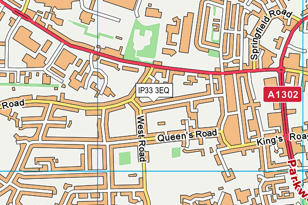 IP33 3EQ map - OS VectorMap District (Ordnance Survey) IP33 3EQ map - OS VectorMap District (Ordnance Survey)