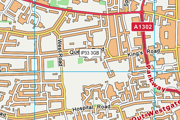 IP33 3GB map - OS VectorMap District (Ordnance Survey) IP33 3GB map - OS VectorMap District (Ordnance Survey)