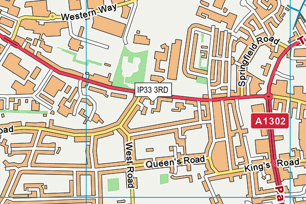 IP33 3RD map - OS VectorMap District (Ordnance Survey) IP33 3RD map - OS VectorMap District (Ordnance Survey)