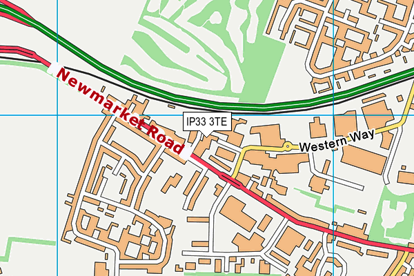 IP33 3TE map - OS VectorMap District (Ordnance Survey) IP33 3TE map - OS VectorMap District (Ordnance Survey)