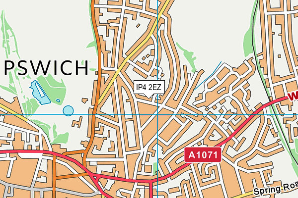 IP4 2EZ map - OS VectorMap District (Ordnance Survey) IP4 2EZ map - OS VectorMap District (Ordnance Survey)