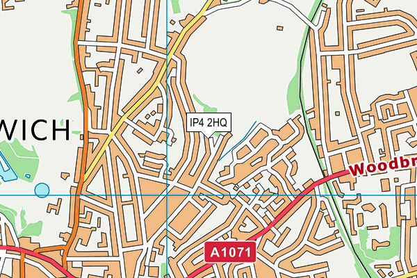 IP4 2HQ map - OS VectorMap District (Ordnance Survey) IP4 2HQ map - OS VectorMap District (Ordnance Survey)