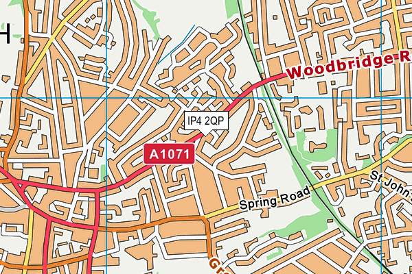 IP4 2QP map - OS VectorMap District (Ordnance Survey) IP4 2QP map - OS VectorMap District (Ordnance Survey)