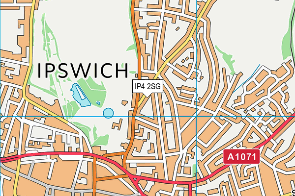 IP4 2SG map - OS VectorMap District (Ordnance Survey) IP4 2SG map - OS VectorMap District (Ordnance Survey)