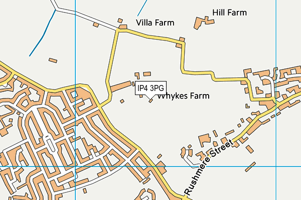 IP4 3PG map - OS VectorMap District (Ordnance Survey) IP4 3PG map - OS VectorMap District (Ordnance Survey)