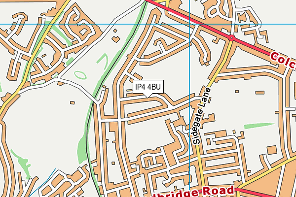 IP4 4BU map - OS VectorMap District (Ordnance Survey) IP4 4BU map - OS VectorMap District (Ordnance Survey)