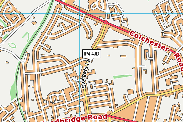 IP4 4JD map - OS VectorMap District (Ordnance Survey) IP4 4JD map - OS VectorMap District (Ordnance Survey)