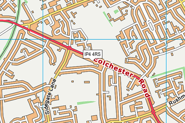 IP4 4RS map - OS VectorMap District (Ordnance Survey) IP4 4RS map - OS VectorMap District (Ordnance Survey)