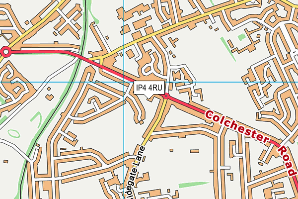 IP4 4RU map - OS VectorMap District (Ordnance Survey) IP4 4RU map - OS VectorMap District (Ordnance Survey)