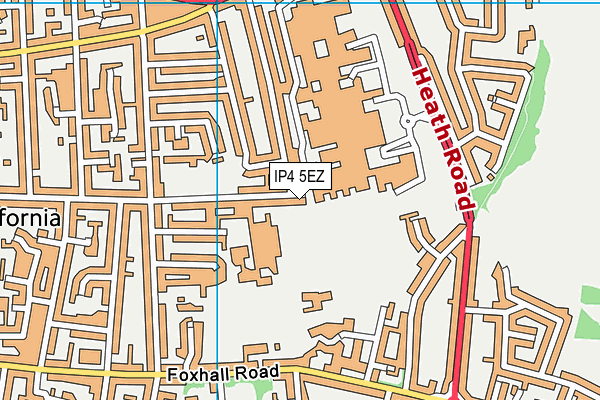 IP4 5EZ map - OS VectorMap District (Ordnance Survey) IP4 5EZ map - OS VectorMap District (Ordnance Survey)