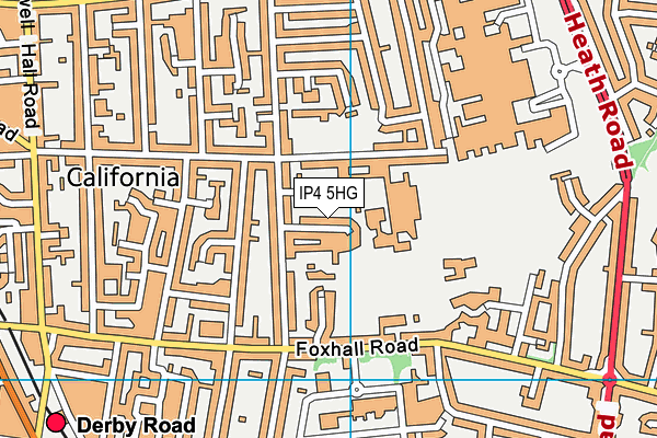 IP4 5HG map - OS VectorMap District (Ordnance Survey) IP4 5HG map - OS VectorMap District (Ordnance Survey)