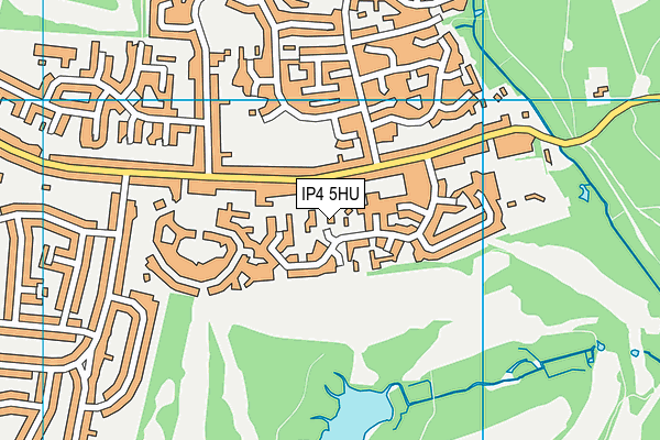 IP4 5HU map - OS VectorMap District (Ordnance Survey) IP4 5HU map - OS VectorMap District (Ordnance Survey)