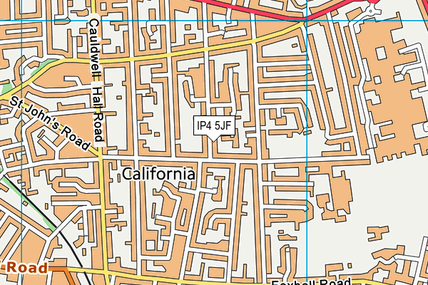 IP4 5JF map - OS VectorMap District (Ordnance Survey) IP4 5JF map - OS VectorMap District (Ordnance Survey)